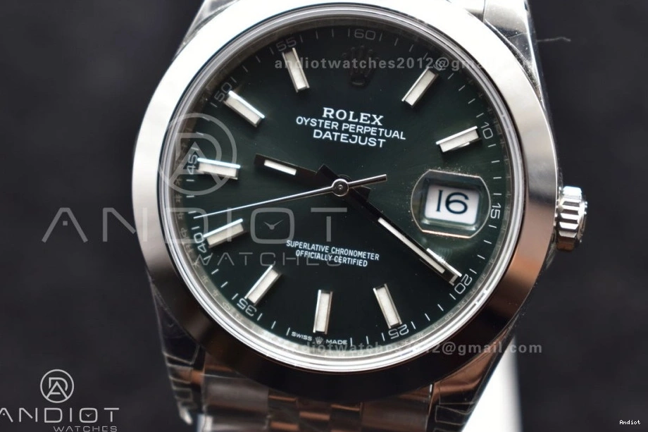 Snug Jubilee 126300 VSF VS Bracelet Dial 1:1 587 Edition SS On 904L 41 Green DateJust Best 0730